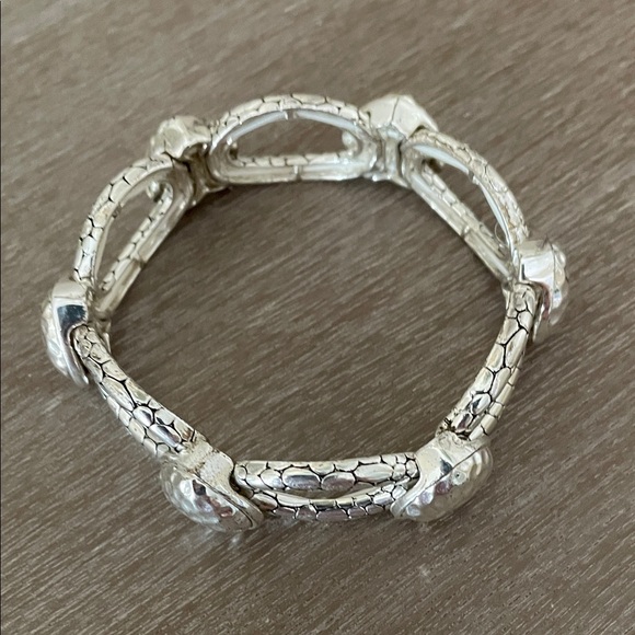Hand Crafted Jewelry - Hand Crafted Silver stretch Bracelet